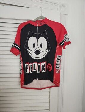 Felix The Cat Red & Black Cycling Jersey